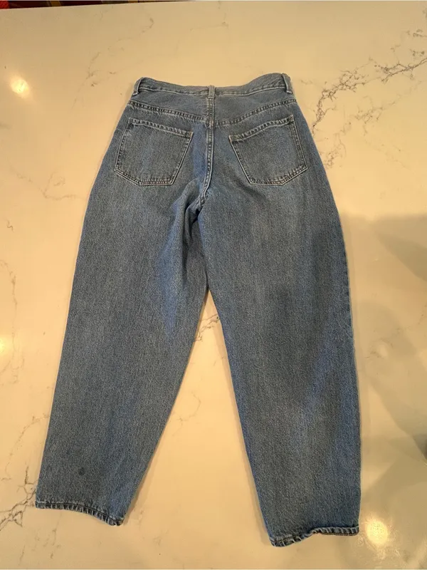 Old Navy Darla Extra Rise Loose Taper Me Barrel Jean Sz 8 - Image 4
