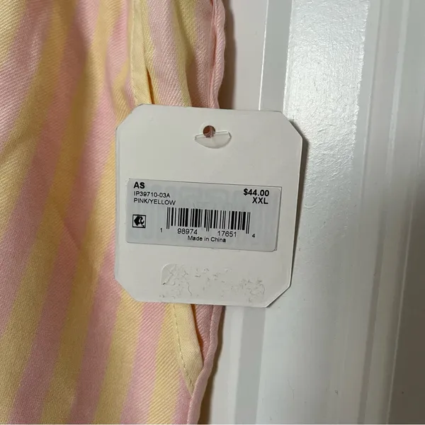 NEW Altar’d State Butter Yellow and Pink Striped Lounge Set Size XXL NWT - Image 12