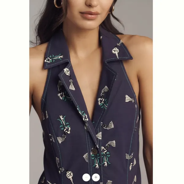 Anthropologie The Amelia Collared Mini Dress by Maeve - Image 3