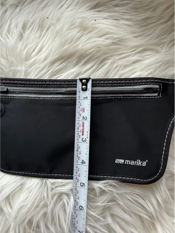 Marika Black Adjustable Waist Pack with Zipper Pocket - Image 3