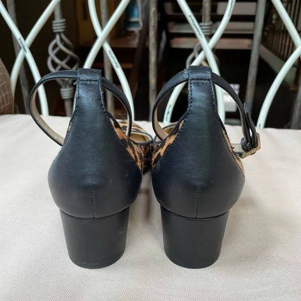 Sam Edelman Lola Leopard Calf Hair Heel‎ Size 6 - Image 10