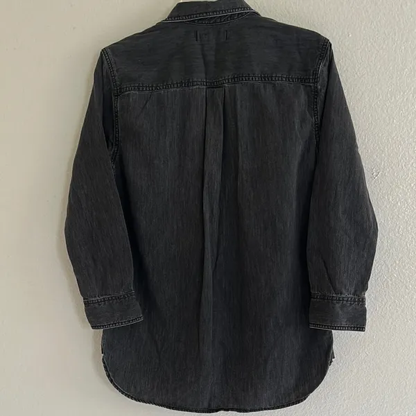 Madewell Charcoal Denim Shirt - Image 4