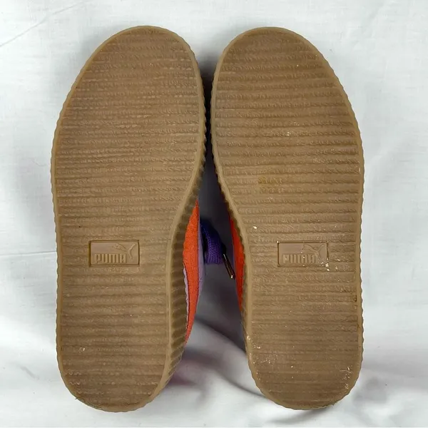 PUMA x FENTY Creeper Phatty Suede Sneakers Sz 6 Purple - Image 8