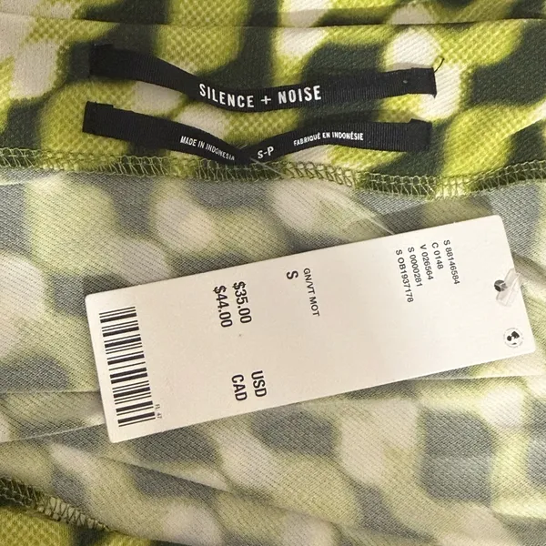 NWT Y2K Urban‎ Outfitters Geometric Green Top Size Small - Image 7