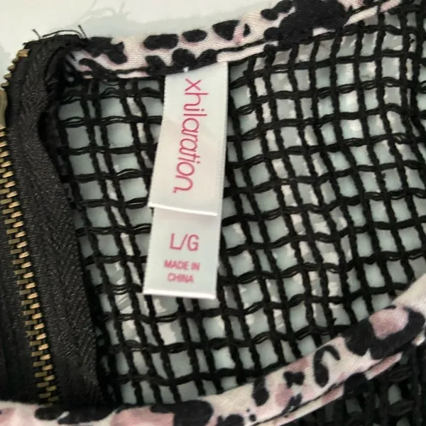 Xhilaration Animal Print Sweetheart Dress Junior L EUC - Image 10
