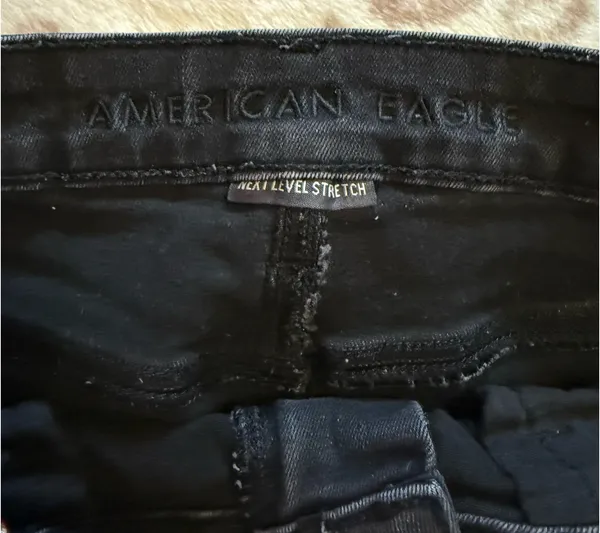 Black American Eagle Jean Shorts - Image 3