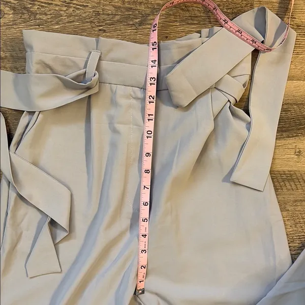 Light Blue Women's High-Waisted Dressy Pants - Image 6