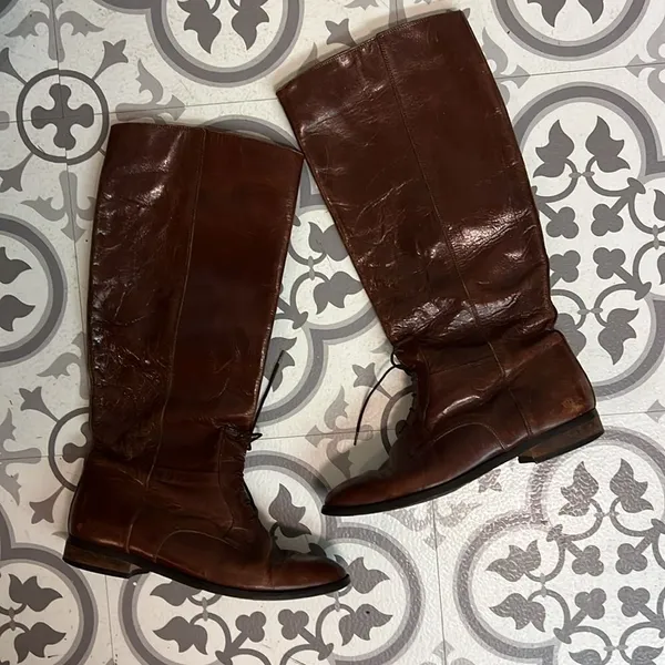 Vintage Marc Alpert Leather Victorian Style Riding Boot‎ B34 - Image 3