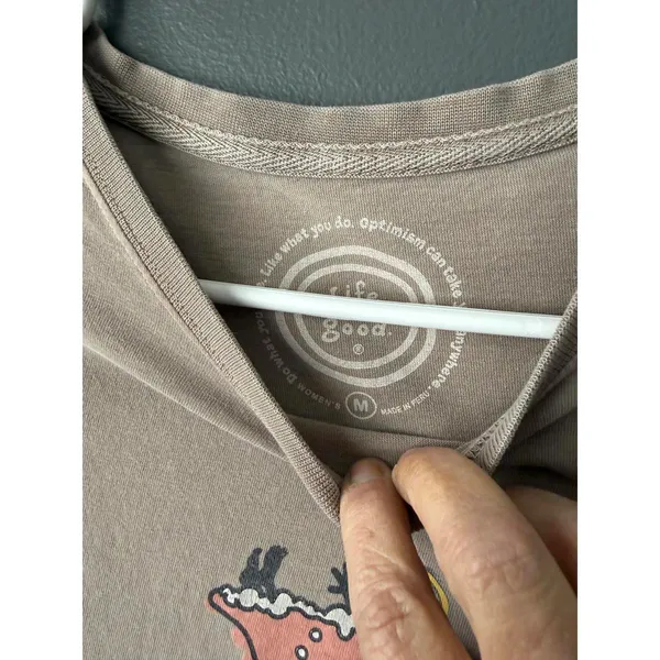 Life is Good Women's Long Sleeve Graphic Tee, Medium - Image 3