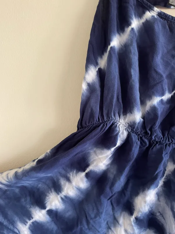 Tie Dye Dress Blue Size M - Image 2