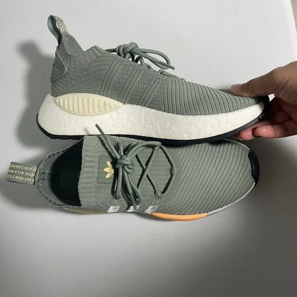 Adidas Women's Athletic Shoes NMD_W1 'Silver Green Acid Orange' 2023 Size 9 - Image 8