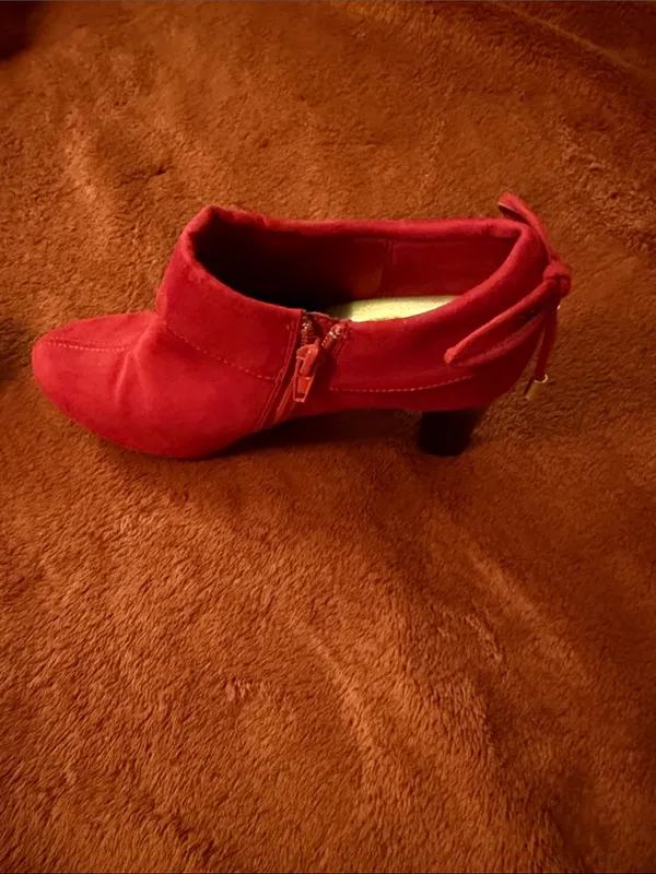 Coach Red Suede Ankle Booties - Image 5