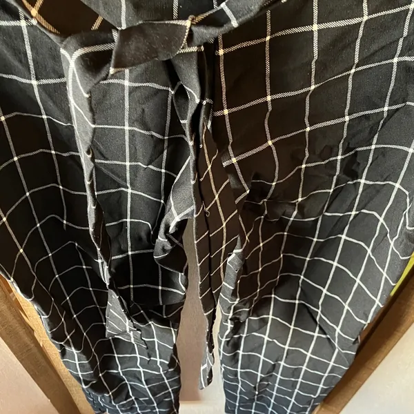 Rainbow Sandals FINAL MARKDOWN Black and White Checkered slacks xl - Image 7