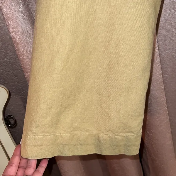 Vintage J Crew CityFit Size 10 Linen Blend Trousers - Image 3