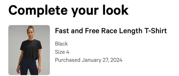Lululemon Fast and Free Race Length T-Shirt - Image 4