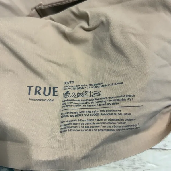 True & Co. Bralette Removeable Pads Beige Neutral Size XL - Image 3
