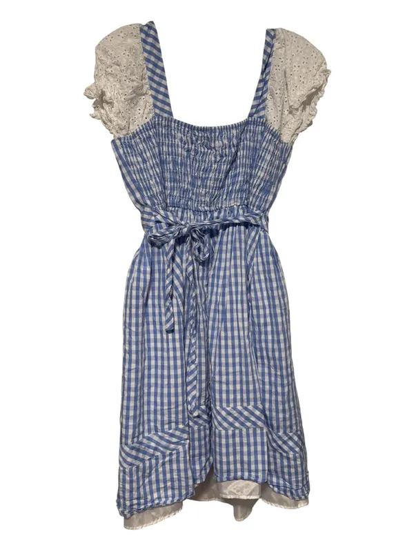 Wizard of Oz Dorothy Gingham Costume Dress Women’s Size S - Image 4