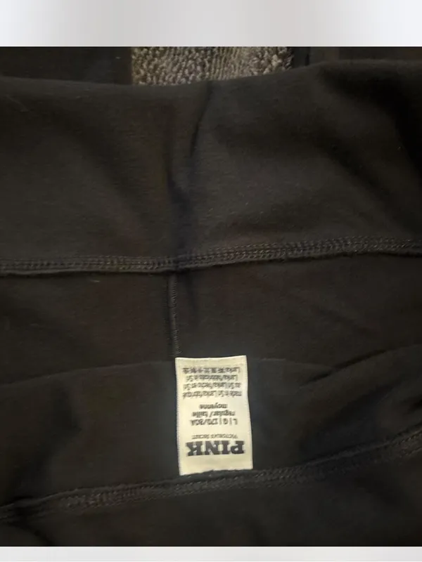 Victoria’s Secret Rhinestone Foldover Leggings Size Large - Image 2