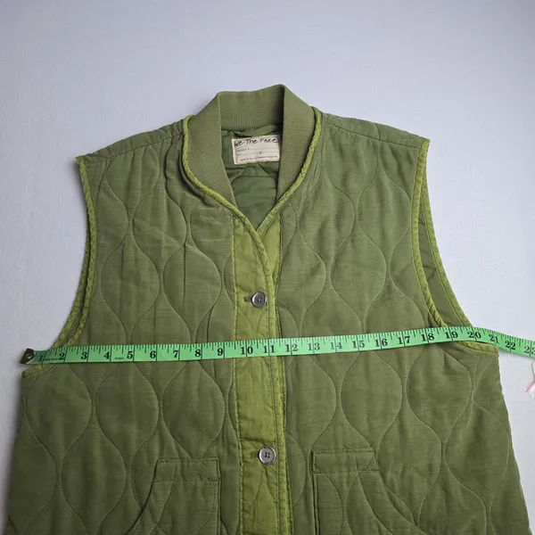 Free People NWT We The Free Billie Quilted Vest Moss‎ Green OB1510076 Women's S - Image 12