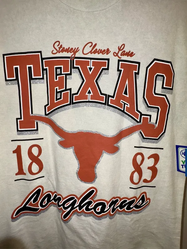 NWT Stoney Clover Lane X '47 University of Texas at Austin Glitter Vintage Tee - Image 6