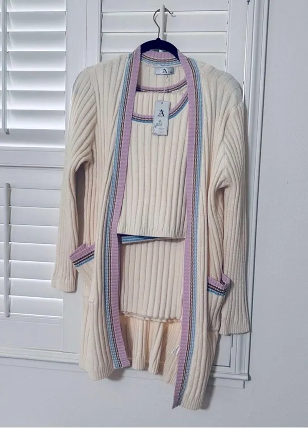 NWT 3 Piece Lounge Set Tan - Image 2