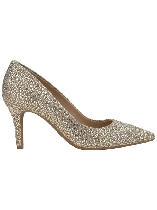 NWT INC International Concepts Zitah Embellished Pointed Toe Pumps Gold Bling 7M - Image 2