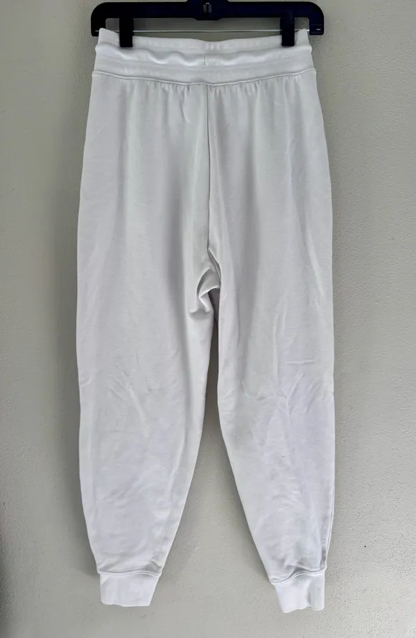 Nike Women's Dri-FIT One Mid-Rise Joggers White Size S - Image 4