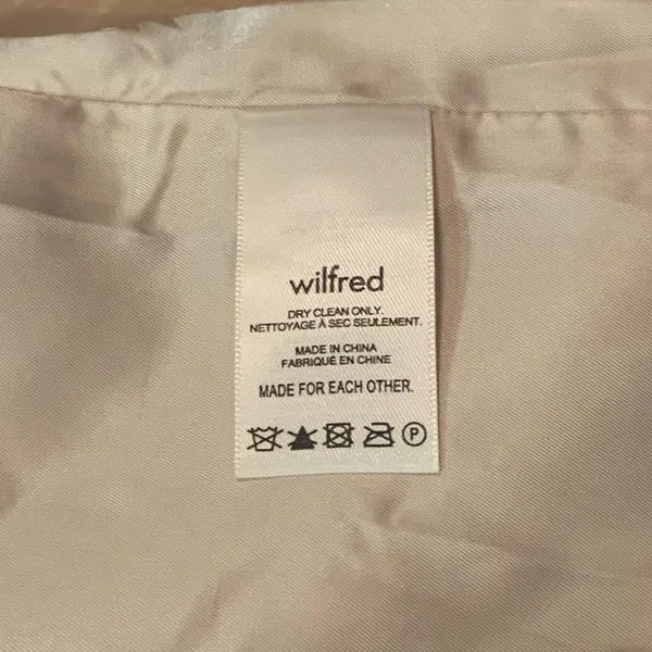 New w/tags Aritzia WILFRED Flores Oversized Relaxed Blazer S Heather Oat Beige - Image 4