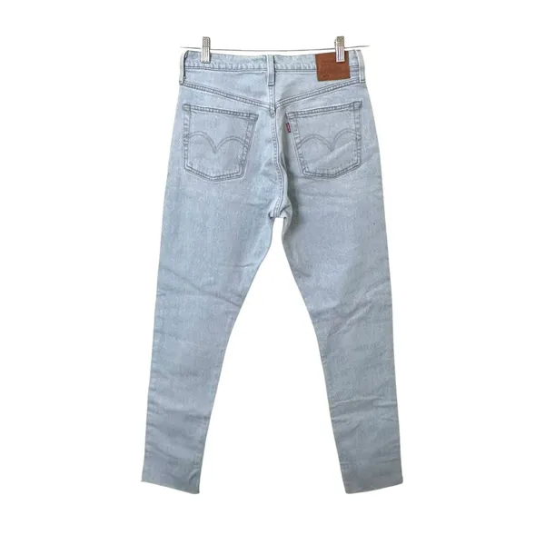 LEVIS 501 Skinny Jean Light Wash‎ Distressed Sz 28 - Image 3