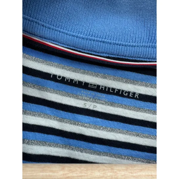 Tommy Hilfiger Womens Striped Y2K Polo Size S Academia Preppy Heritage‎ - Image 5