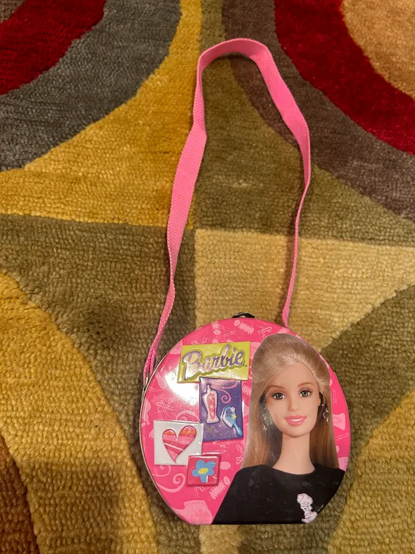 Barbie Mattel 2000 Vintage Retro Y2K Early 2000’s Metal Tin Candy Strap Purse - Image 2