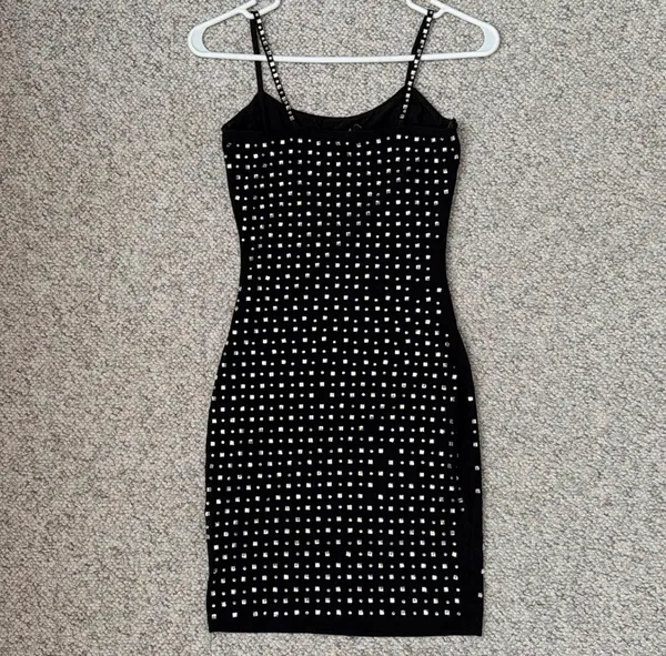Black Rhinestone Homecoming Dress Windsor - Image 3
