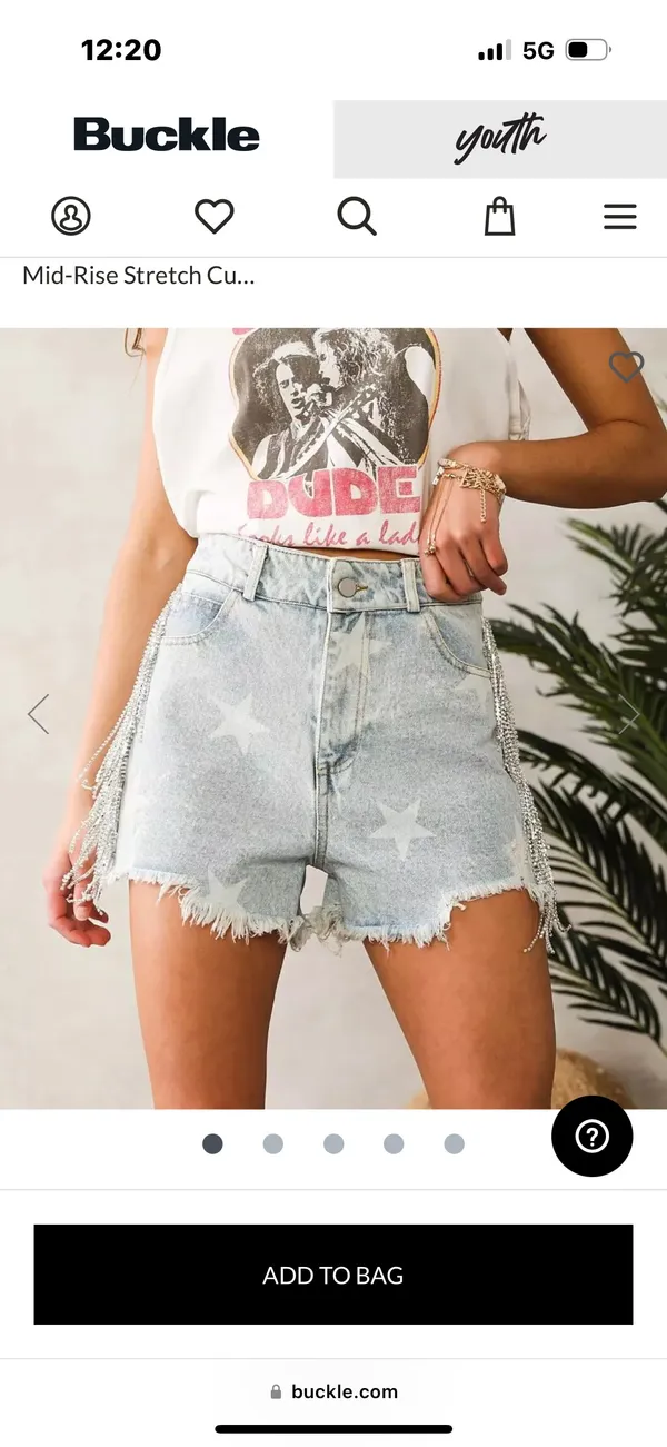 Buckle Jean Shorts - Image 3