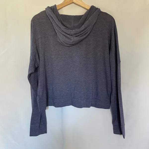 Mossimo Supply Co. indigo lightweight hooded sweater hoodie women's‎ size M - Image 8