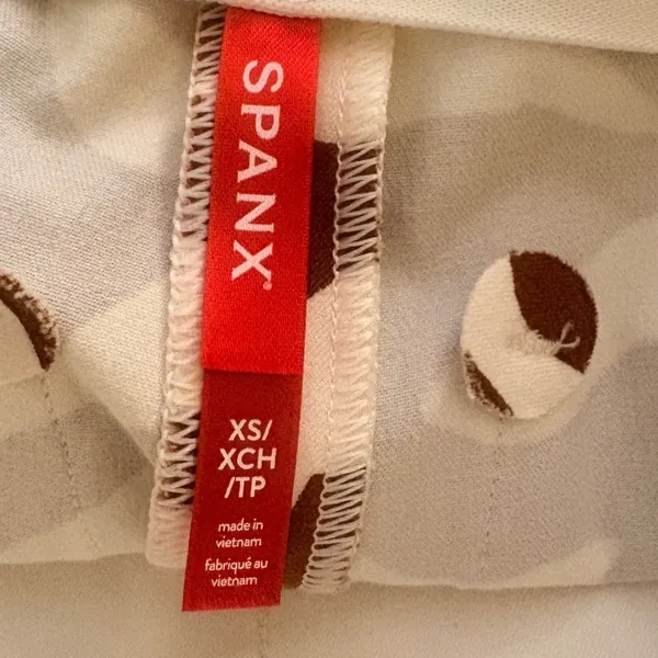 Spanx On the Go‎ Polished Ankle Pockets Pants XS Clay Zebra Stripe Excellent - Image 4