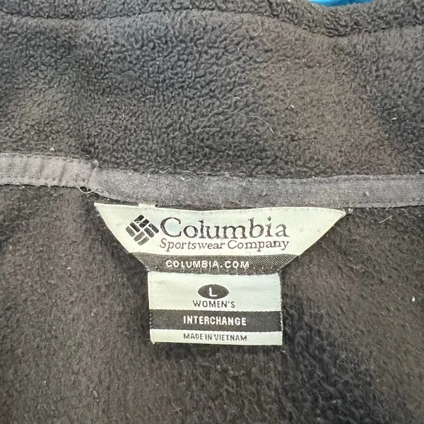 Columbia Interchange 3-in-1 Jacket Womens Large Blue Black Fleece Liner XL7628 - Image 3
