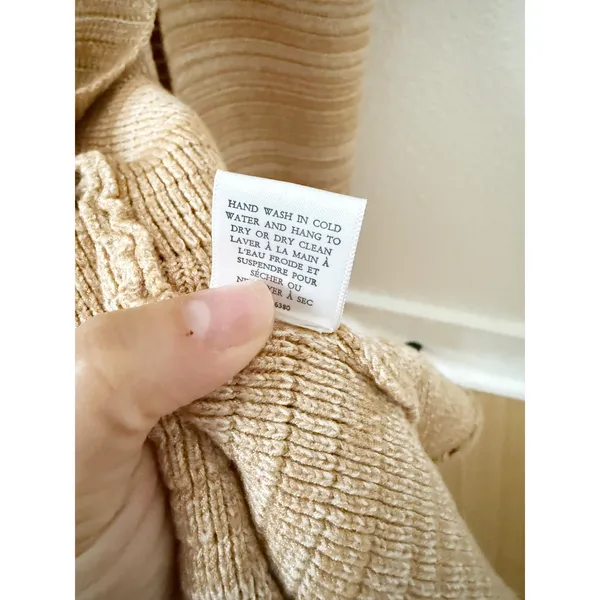 Torn by Ronny Kobo Darcey Snowy Knit Crochet Dress in Lark and White Medium - Image 8
