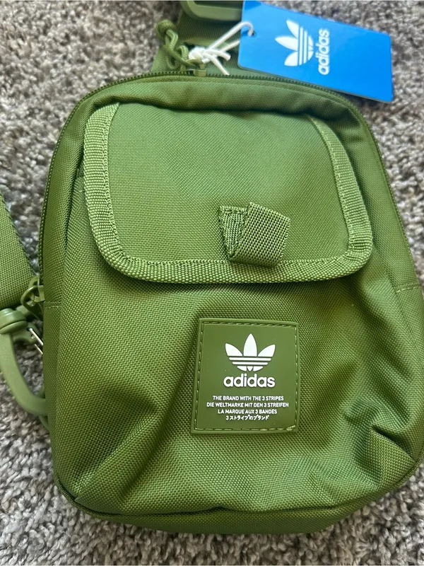 adidas Olive Green Waist / Crossbody Bag - Image 3