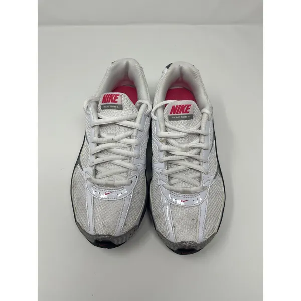 Nike Reax Run 5 Running Shoes Women 5 White Metallic Silver Pink Y2K Retro Gym - Image 2