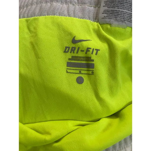 Nike Dri-FIT Neon Yellow Tempo Running Shorts L - Image 2