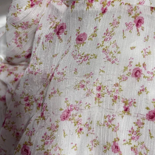 Alter'd State Women Babydoll Cottage Romper‎ M Ivory Pink Floral Ruffle Romantic - Image 11