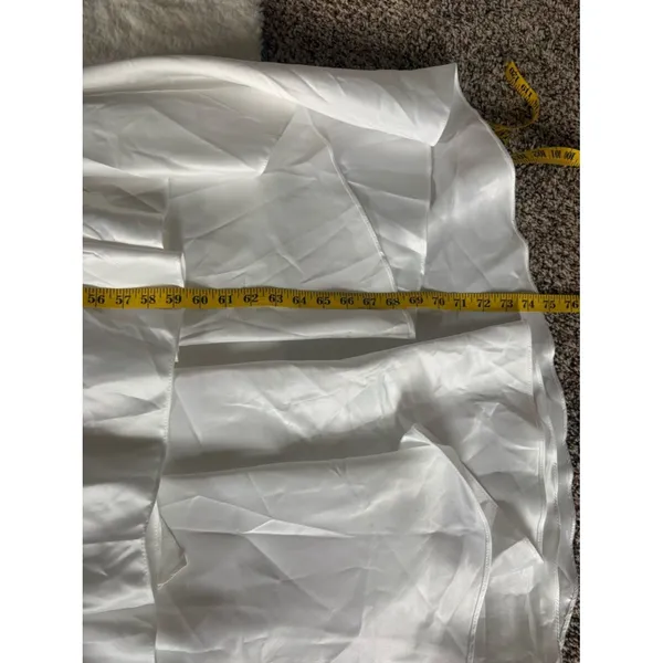 Lulus Lifetime of Love White Satin Strapless A-Line Gown Size 10 Classic Wedding - Image 10