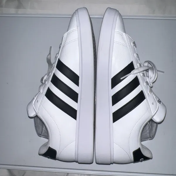 Adidas Women's Grand Court Cloud Foam White/Black- Size US 10 Sneakers Shoes - Image 6