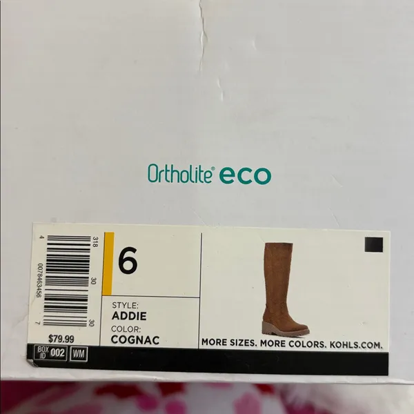 Ortholite Eco Brown Knee-High Suede Boots - Image 3