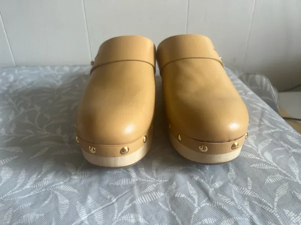 Avec Les Filles Mercedes Castillo Women's Brown Evonne Leather Clog Shoes EU 41/US 11 - Image 2
