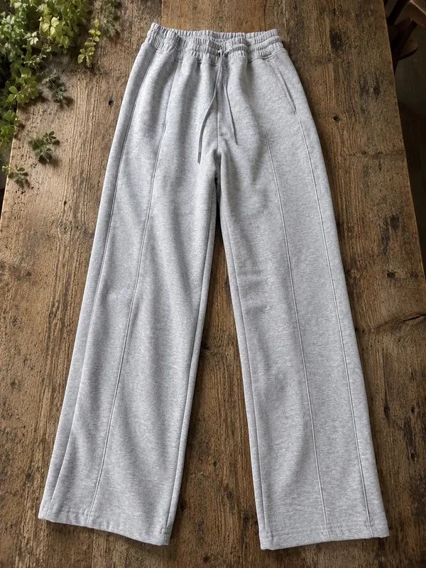 women’s avia grey wide leg sweatpants - Image 2