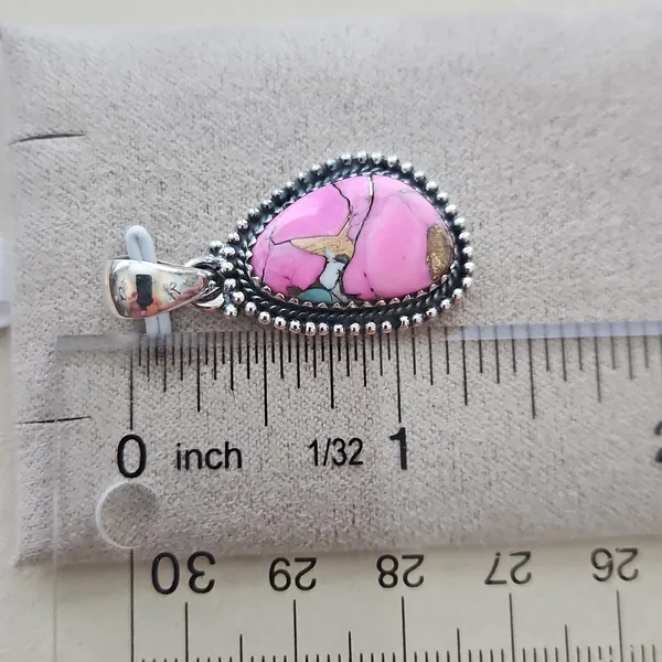 Cotton Candy Turquoise Pendant #3 - Image 3