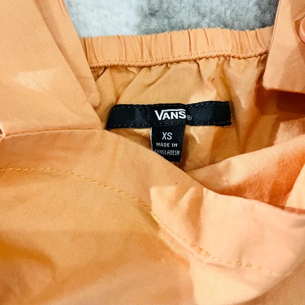 Vans Orange Sleeveless Square Neck Tank Top Size XS 100% cotton - Image 5