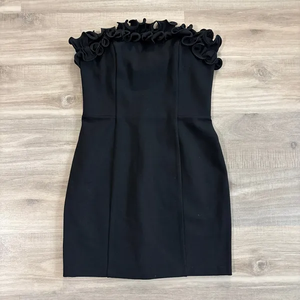 Amanda Uprichard Black Envy Mini Dress Women Size Small - Image 3