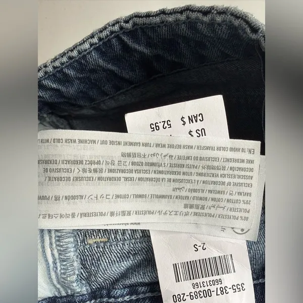 Hollister Womens Ultra High-Rise Baggy Jeans Size 2S /w26 Short‎ Blue Y2K NEW - Image 10